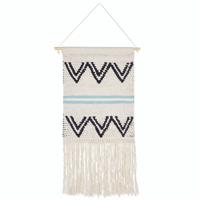 Beliani - FAZILPUR - Wanddecoratie - Zwart - Katoen - thumbnail