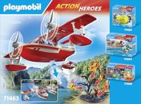 PLAYMOBIL Action Heroes brandweervliegtuig met blusfunctie 71463 - thumbnail