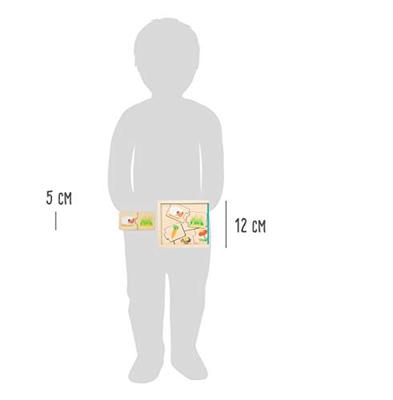 Small Foot houten puzzel dieren en hun voedsel