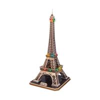 Cubic Fun 3d puzzel eiffeltoren met led verlichting - thumbnail