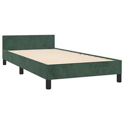 Bedframe zonder matras 80x200 cm fluweel donkergroen