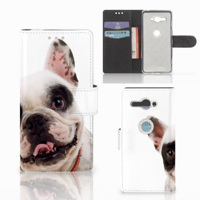 Sony Xperia XZ2 Compact Telefoonhoesje met Pasjes Franse Bulldog - thumbnail