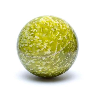 Edelstenen Bol Gele Serpentijn - 5cm