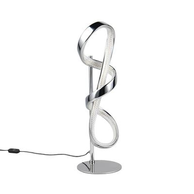 LED Tafellamp 11W - Natuurlijk Wit 4000K - Chroom Metaal Design