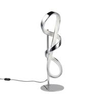 LED Tafellamp 11W - Natuurlijk Wit 4000K - Chroom Metaal Design - thumbnail