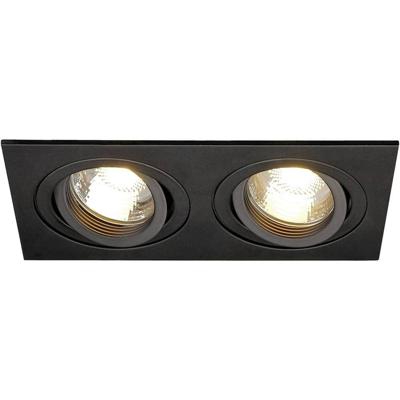 SLV 113492 New Tria II Inbouwring Halogeen GU10 100 W Zwart SLV 113492 New Tria II Inbouwring Halogeen GU10 100 W Zwart