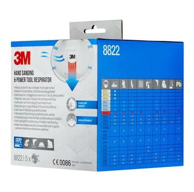 3M Cool Flow stofmasker, FFP2, met ventiel, pak van 5 stuks 3M Cool Flow stofmasker, FFP2, met ventiel, pak van 5 stuks
