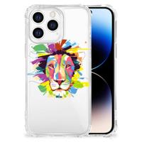 iPhone 14 Pro Stevig | Bumper Hoesje | Lion Color - thumbnail