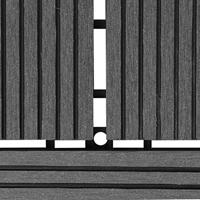 Terrastegels 11 stuks 30 x 30 cm WPC 1 m2 (grijs) - thumbnail