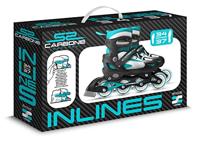 Halfzachte inline verstelbare inline skate - maat 34-37 - SKIDS CONTROL CARBONE - JK525302 - thumbnail