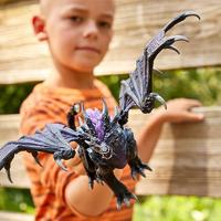 Dark Dragon-figuur - Ultrarealistische en duurzame speelgoeddraak met beweegbare vleugels - Cadeau voor jongens en meisjes vanaf 7 jaar - thumbnail