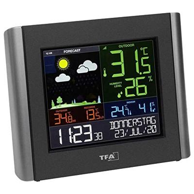 TFA Dostmann VIEW METEO 35.8000.01 WiFi-weerstation Verwachting voor 12 uur Aantal sensoren max.: 1 TFA Dostmann VIEW METEO 35.8000.01 WiFi-weerstation Verwachting voor 12 uur Aantal sensoren max.: 1