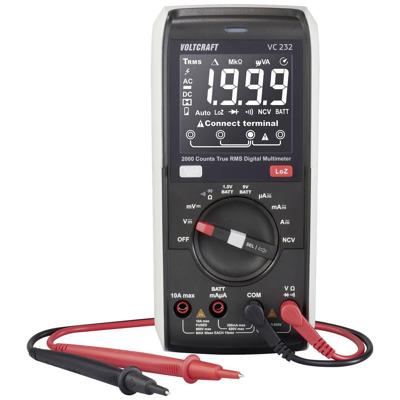 VOLTCRAFT VC232 Multimeter Digitaal LoZ CAT III 600 V Weergave (counts): 2000