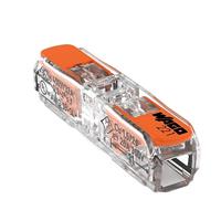 WAGO 221-2411 221-2411 Verbindingsklem Flexibel: 0.14-4 mm² Massief: 0.2-4 mm² Aantal polen: 1 60 stuk(s) Transparant, Oranje - thumbnail