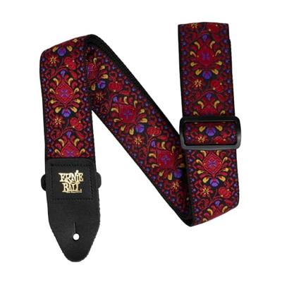 Ernie Ball Classic Jacquard Strap 5369 Crimson Royal Bloom gitaarband Ernie Ball Classic Jacquard Strap 5369 Crimson Royal Bloom gitaarband
