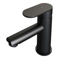 Wastafelmengkraan Brauer Black Edition Coldstart Opbouw Laag Platte Hendel Mat Zwart Brauer - thumbnail