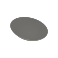 Opbouw Waskom Ideavit Solidthin 60x40x14.5 cm Solid Surface Mat Licht Grijs Ideavit - thumbnail