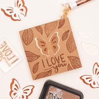 Vaessen Creative • magnetische pons 3d vlinder 3,8x4,6cm - thumbnail