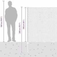 VidaXL Hek met paal zilver 1,6 x 25 m staal - thumbnail