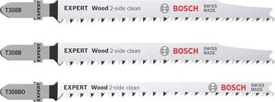 Bosch Accessories 2608900559 Expert Wood 2-side clean set decoupeerzaagbladen, 3-delig, T308B/BO 3 stuk(s)