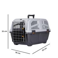 TRIXIE VERVOERSBOX SKUDO TAUPE / ZAND 55X35X36 CM - thumbnail