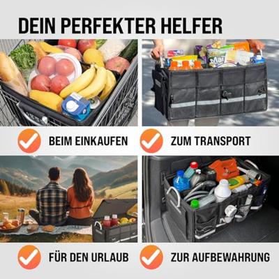 Kofferbak Organizer Tas Zwart 60x35x30cm