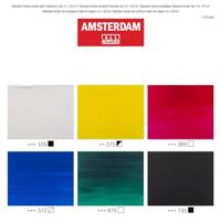 Bruynzeel Amsterdam standard series acrylverf educatie set 120ml, 6dlg. - thumbnail