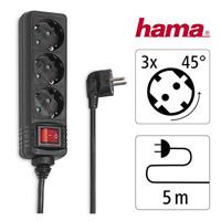 Hama Distribution Panel 3 Sockets With Switch 5 M White - thumbnail
