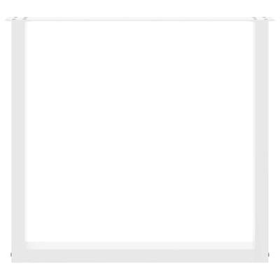 Eettafelpoten 3 st U-vormig 90x(72-73) cm staal wit