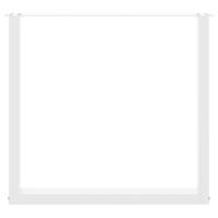 Eettafelpoten 3 st U-vormig 90x(72-73) cm staal wit - thumbnail