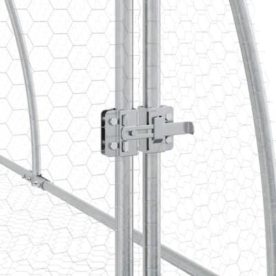 VidaXL Konijnenhok 600x105x120 cm gegalvaniseerd staal zilverkleurig