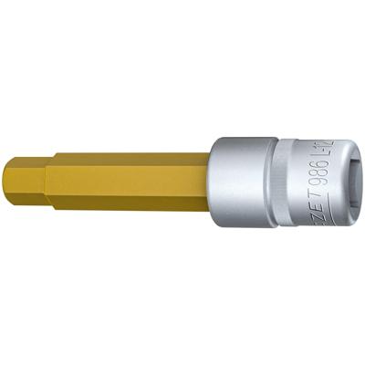 HAZET Dopsleutelbit 986L-12 · 1/2 inch (12,5 mm) vierkant hol · Binnen-zeskant-profiel · SW 12 mm HAZET Dopsleutelbit 986L-12 · 1/2 inch (12,5 mm) vierkant hol · Binnen-zeskant-profiel · SW 12 mm