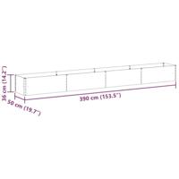 Verhoogde plantenbak 390 x 50 x 36 cm Gegalvaniseerd staal - thumbnail