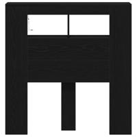 LED Hoofdbord Zwart Eiken 100 x 18,5 x 103,5 cm Bewerkt hout - thumbnail