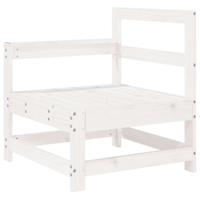 3-delige Loungeset massief grenenhout wit - thumbnail