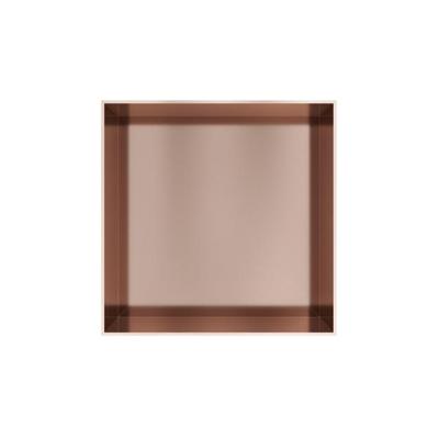 Hotbath &MORE Inbouwnis 30x30x10cm frameless Geborsteld Koper PVD