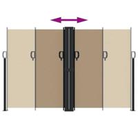 Windscherm uittrekbaar 160x1200 cm taupe - thumbnail