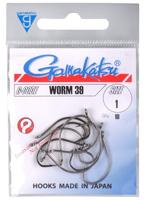 Gamakatsu Hook Worm 39 Size 1 10 st - thumbnail