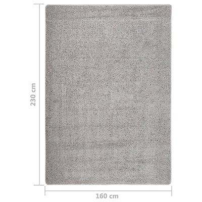 Vloerkleed shaggy anti-slip 160x230 cm lichtgrijs Vloerkleed shaggy anti-slip 160x230 cm lichtgrijs