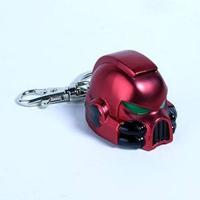 Warhammer 40K Metal Keychain Space Marine MKVII Helmet Blood Angels - thumbnail