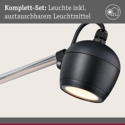 Paulmann Kikolo 94772 LED-buitenlamp (wand) LED 6.2 W Antraciet