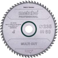 Metabo 628495000 Cirkelzaagblad 235 x 30 x 2.4 mm Aantal tanden: 60 1 stuk(s) - thumbnail