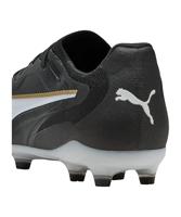 PUMA King 20 Pro Gras / Kunstgras Voetbalschoenen (MG) Zwart Wit Goud - thumbnail