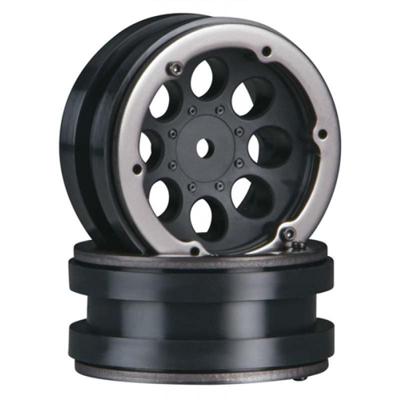 Axial 1.9 8 Hole Beadlocks - Black (2pcs) (AX8087) Axial 1.9 8 Hole Beadlocks - Black (2pcs) (AX8087)