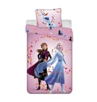 Disney Frozen Dekbedovertrek Magisch- 140 x 200 cm - Katoen - 50x 70cm - thumbnail