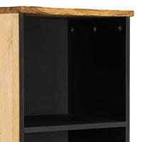 Dressoir 38x34x160 cm massief ruw mangohout - thumbnail