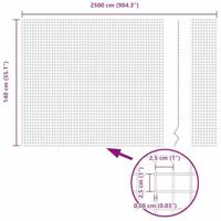 Gelaste draadhek Zilver 1.4 x 25 m - thumbnail