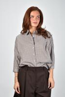 Academia blouse Gioia-34 76D14-820 brown checked - thumbnail