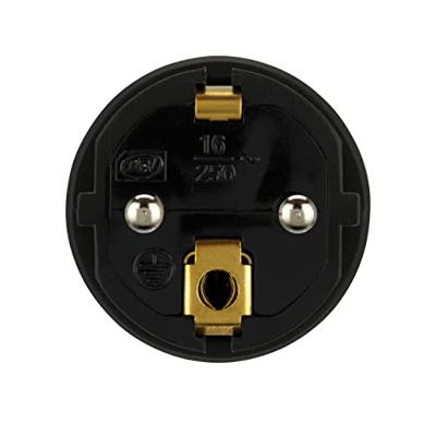 REV 0512090555 Stekker met randaarde Kunststof 250 V Zwart IP44