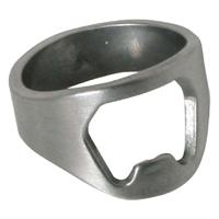 Metalen ring met flessenopener - Bier Opener Ring - thumbnail
